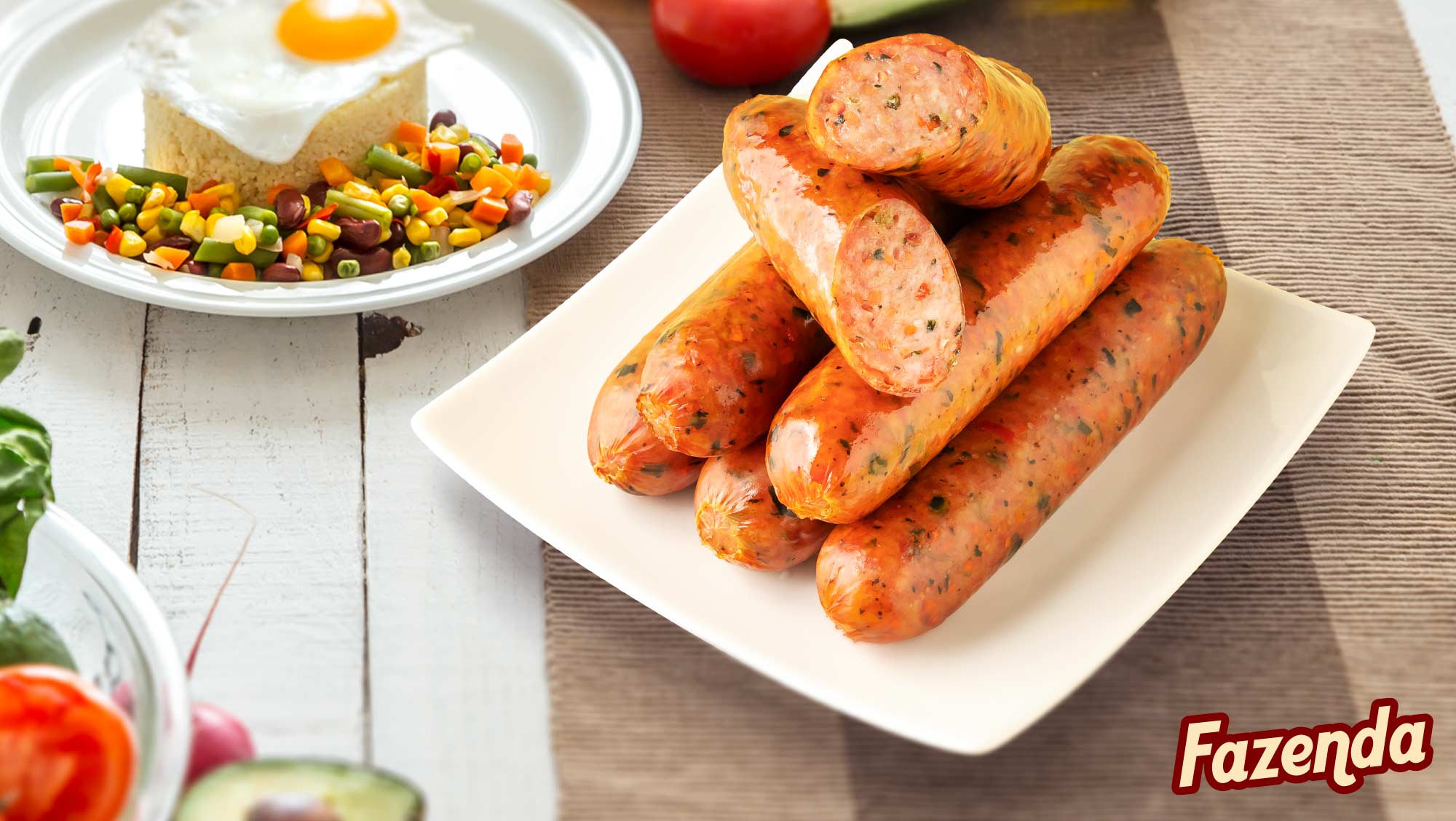 Linguiça com Legumes